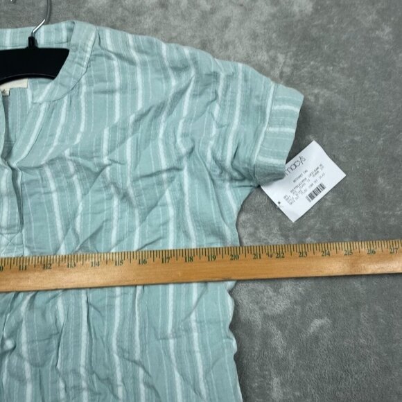 Lucky Brand Womens Striped Button-Back Top S Cotton & Viscose Blend NWT 6180 - Picture 7 of 8